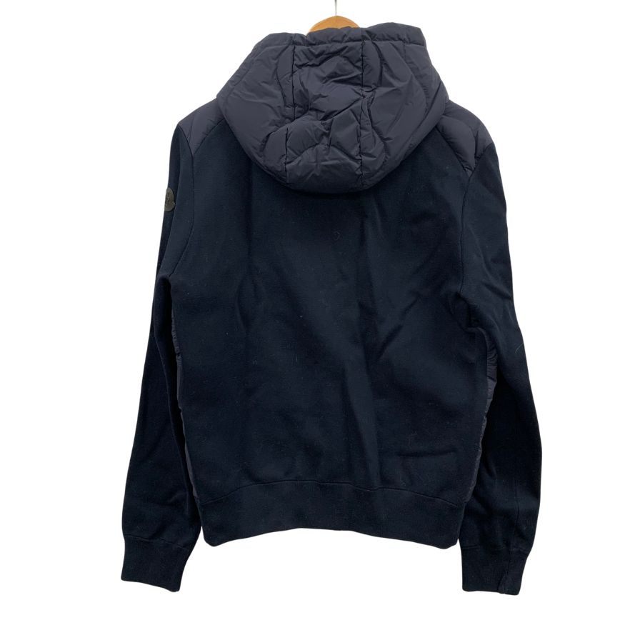 極美品◆モンクレール パーカー  TRICOT CARDIGAN ブラック Lサイズ メンズ  MONCLER 【AFA16】