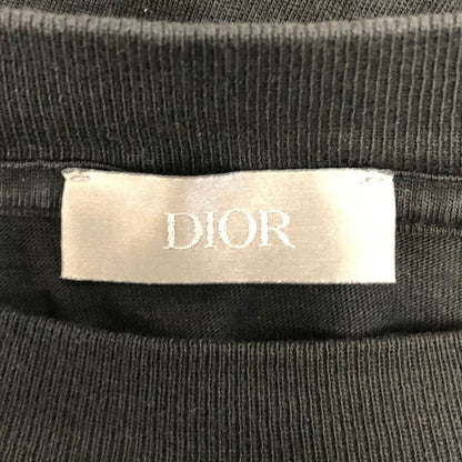 中古◆クリスチャンディオール 24AW 半袖Tシャツ スズラン バックプリント ブラック メンズ サイズM 493J696B0817 DIOR 【AFB13】