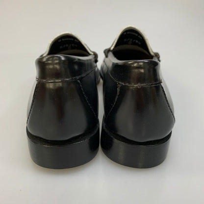 ジーエイチバス ローファー ウィージャンズ ラーソン サイズ8.0 メンズ ブラック ホワイト G.H.Bass&Co. WEEJUNS LARSON ローファー 約26.0cm【LA】【中古】