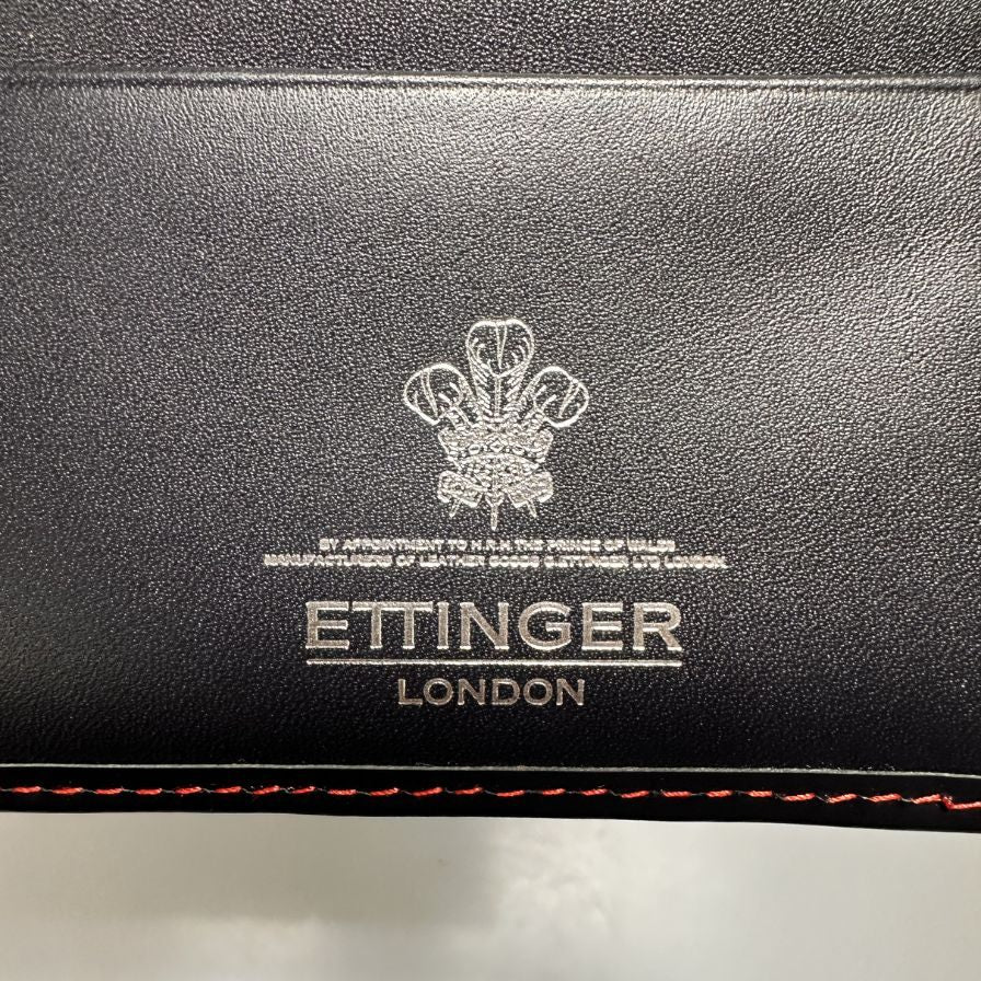 エッティンガー レザーロングウォレット ダークネイビー 二つ折り長財布 ETTINGER【AFI13】