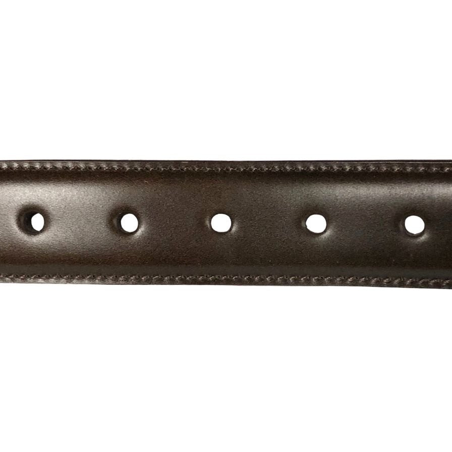 KTルイストン レザーベルト シェルコードバン 30mm 日本製 本革 ブラウン メンズ サイズ36/90 K.T.Lewiston【AFI4】