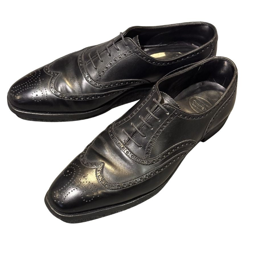 クロケット&ジョーンズ レザーシューズ クリフォード ウイングチップ ブラック サイズUK8E メンズ Crockett&Jones ビジネスシューズ 約26.5cm【LA】【中古】