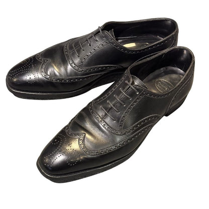 クロケット&ジョーンズ レザーシューズ クリフォード ウイングチップ ブラック サイズUK8E メンズ Crockett&Jones ビジネスシューズ 約26.5cm【LA】【中古】