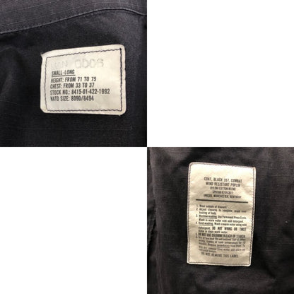 美品◆アメリカ軍 バトル デザイン ユニフォーム BDU コンバット ジャケット 357 97年製 メンズ サイズ SMALL ブラック US Army 【AFA13】