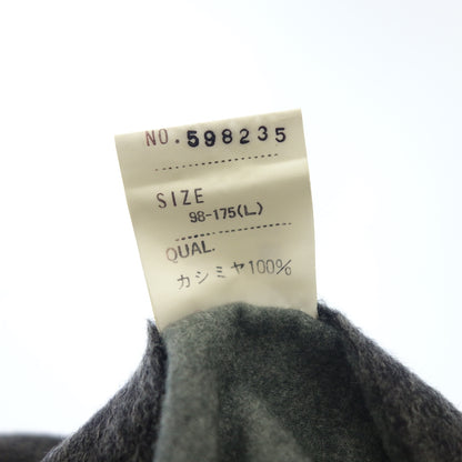 Good condition ◆Mr.VIVIANA Baru Color Coat Cashmere 100 Men's Gray Size L Mr.VIVIANA [AFB38] 