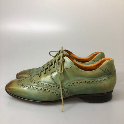 フランチェスコベニーニョ レザーシューズ メンズ サイズUK7 エメラルドグリーン FRANCESCO BENIGNO 約26.0cm【AFC34】