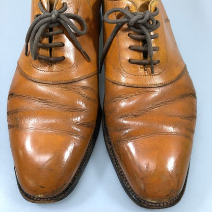 クロケット&ジョーンズ レザーシューズ 9662 ライトブラウン メンズ サイズUK8.5E CROCKETT&JONES 約26.5cm【AFC53】