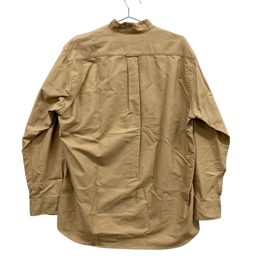 ギットマン ヴィンテージ バンドカラーシャツ アメリカ製 コットン メンズ ベージュ サイズL GITMAN VINTAGE【LA】