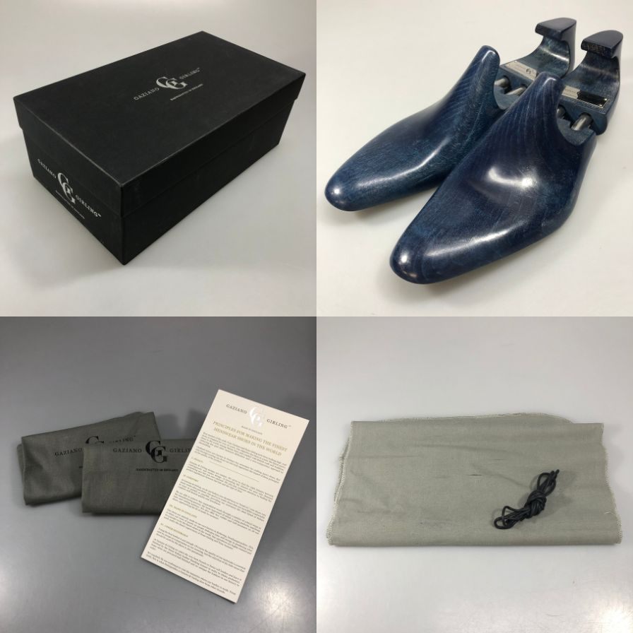 ガジアーノ&ガーリング ワーウィック セミブローグ ブルー UK7E イングランド製 GAZIANO&GIRLING 約25.5cm【AFD13】