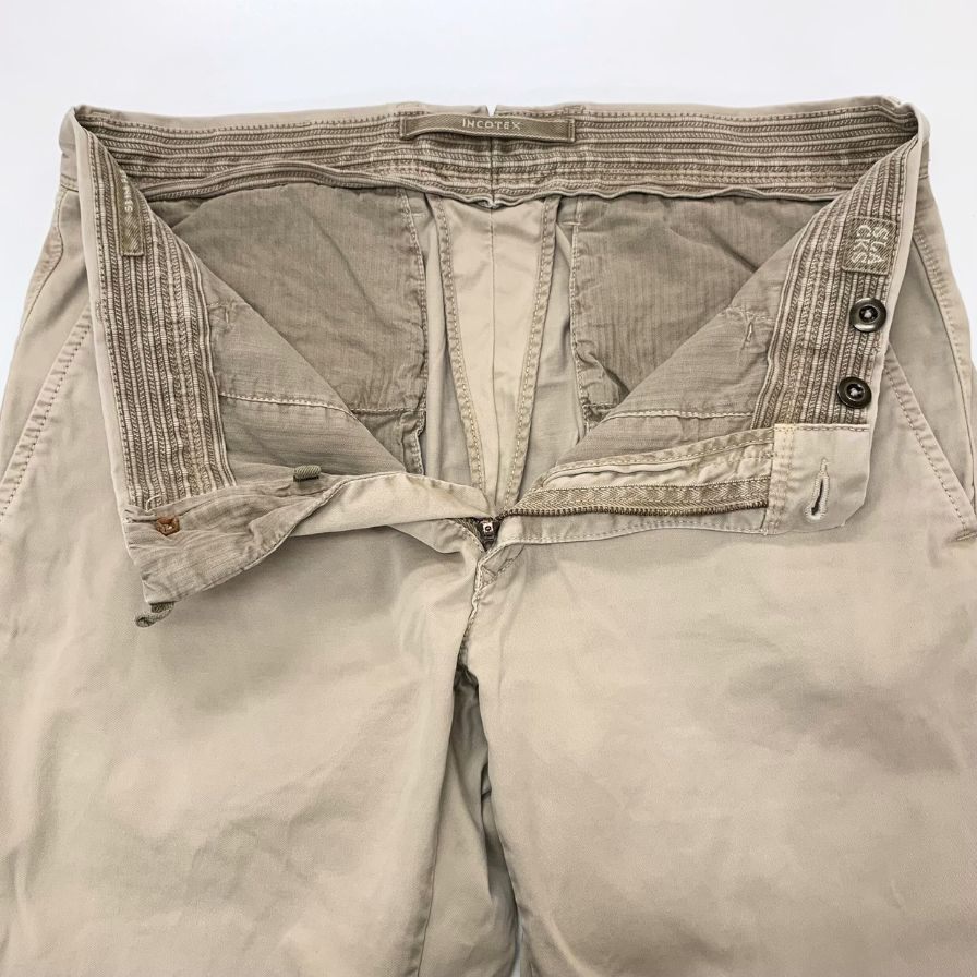 Incotex コットンパンツ 31 ベージュ 中古・古着通販】INCOTEX (インコテックス) スラックスチノパン