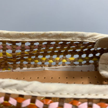 リビエラ スリッポン 編み込み レザー メッシュ シューズ マルチカラー ブラウン メンズ サイズ 44 RIVIERAS 約27.0cm【AFC33】