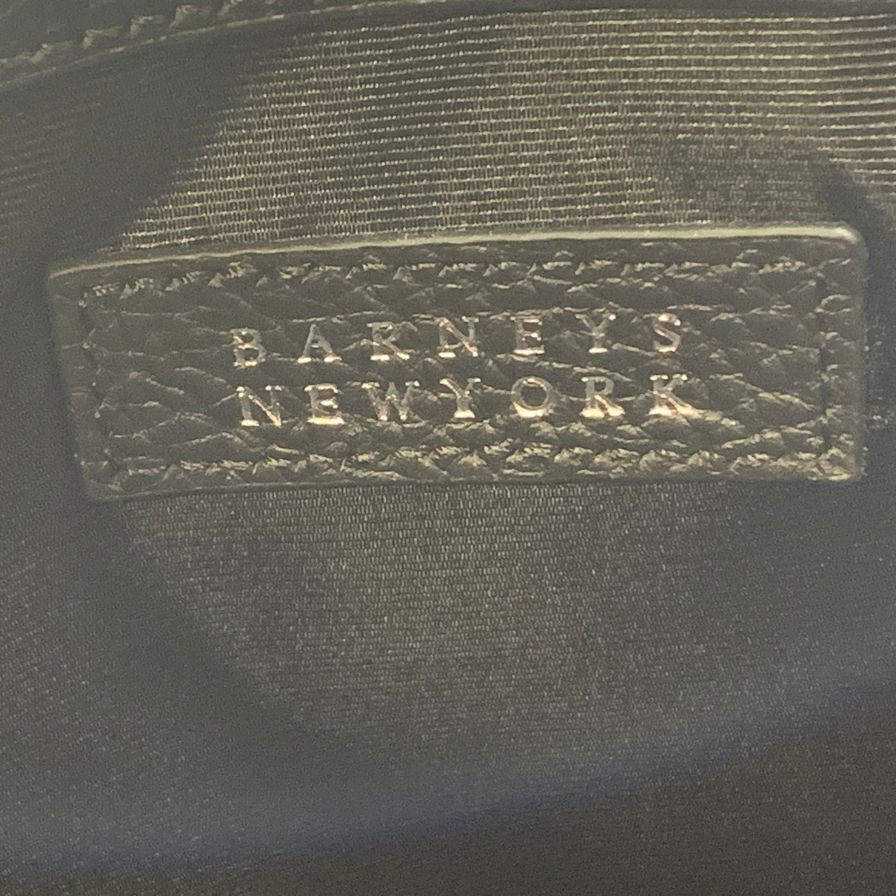 バーニーズニューヨーク メルセデスベンツコラボ トートバッグ グレインレザー ブラック Barneys New York【AFE10】