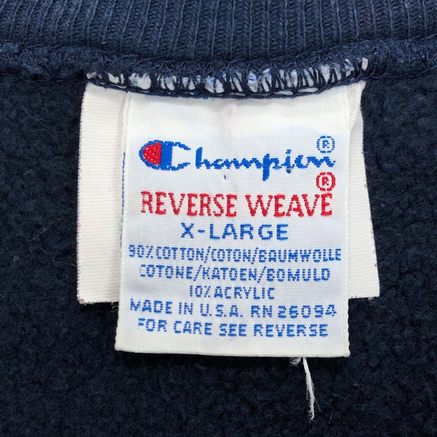 中古◆チャンピオン リバースウィーブ スウェット WISCONSIN ALUMNI ネイビー メンズ サイズXL Champion REVERSE WEAVE 【AFB5】