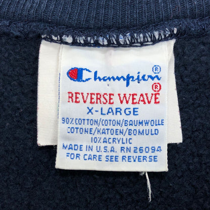 中古◆チャンピオン リバースウィーブ スウェット WISCONSIN ALUMNI ネイビー メンズ サイズXL Champion REVERSE WEAVE 【AFB5】