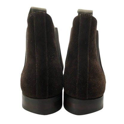 クロケット&ジョーンズ サイドゴアブーツ チェルシー 341ラスト スエード メンズ サイズUK8E ブラウン CROCKETT&JONES CHELSEA8 ブーツ 約26.5cm【LA】【中古】