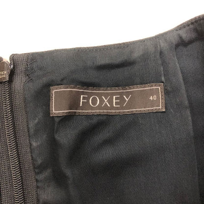 美品◆フォクシー ワンピース サクセススーツ ウール ポリエステル 24939 グレー レディース サイズ40 FOXEY 【AFB35】