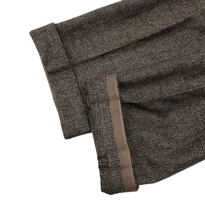 ブリオーニ スラックス チェック メンズ ウール ポリウレタン サイズ48 ブラウン系 Brioni【】