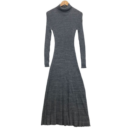 極美品◆モンクレール 24AW ニットワンピース ABITO TRICOT グレー レディース サイズS J20939L00008 MONCLER 【AFB9】