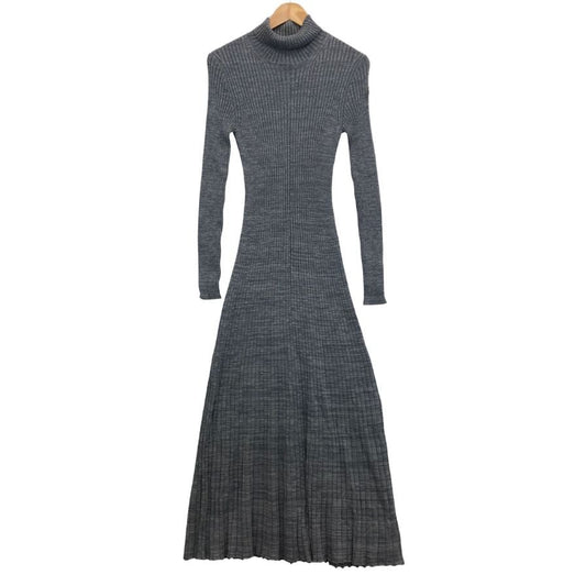 極美品◆モンクレール 24AW ニットワンピース ABITO TRICOT グレー レディース サイズS J20939L00008 MONCLER 【AFB9】