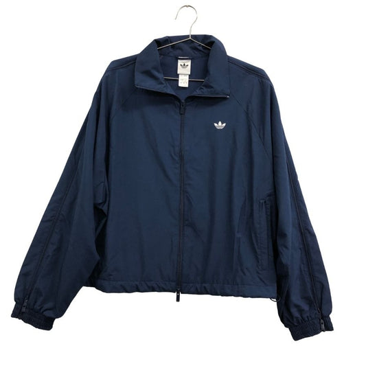 極美品◆アディダス ジャケット スリーストライプス ジップ トラックトップ ネイビー レディース サイズXL ADIDAS 【AFB29】