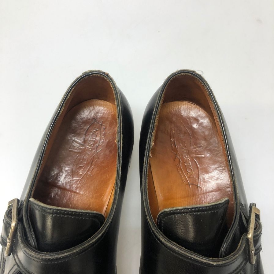 ジェイエムウエストン 1731 シングルモンク プレーントゥ ブラック メンズ サイズUK7D J.M.WESTON 約26.0cm【PTM1】