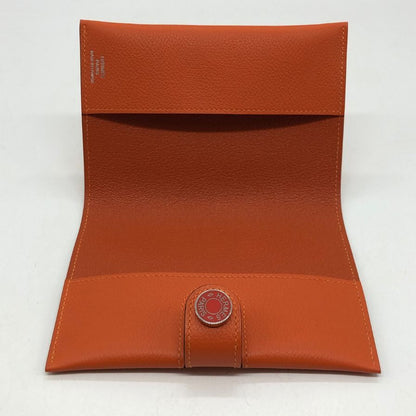 エルメス U刻印 Passport R.M.S パスポートケース ユニセックス  オレンジ HERMES【AFI14】【中古】