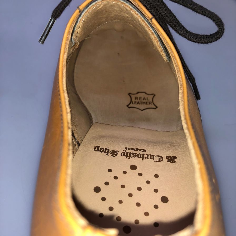 サンダース BGS コレクション パンチドキャップ、ダービー ライトブラウン サイズ6 SANDERS 約25.0cm【AFD14】