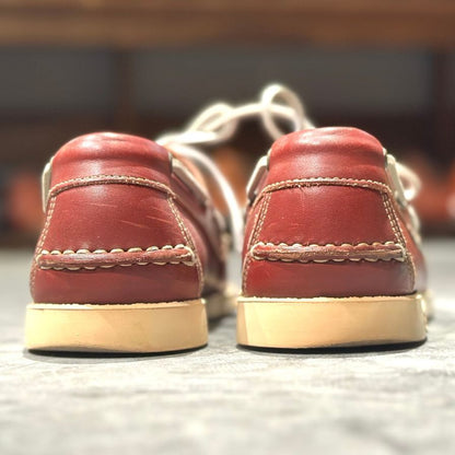 パラブーツ レザーデッキシューズ バース バーガンディ  メンズ UK7 PARABOOT ビジネスシューズ 約25.5cm【LA】【中古】