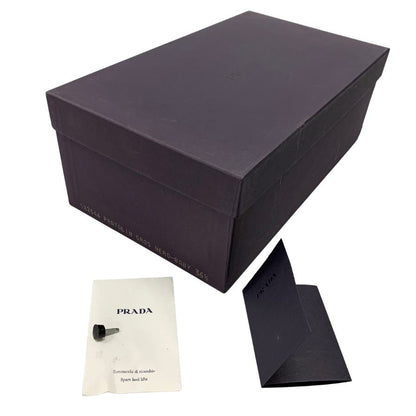 プラダ ヒールサンダル 立体花 ブラック レディース サイズ36.5 PRADA 約23.0cm【AFD9-2】