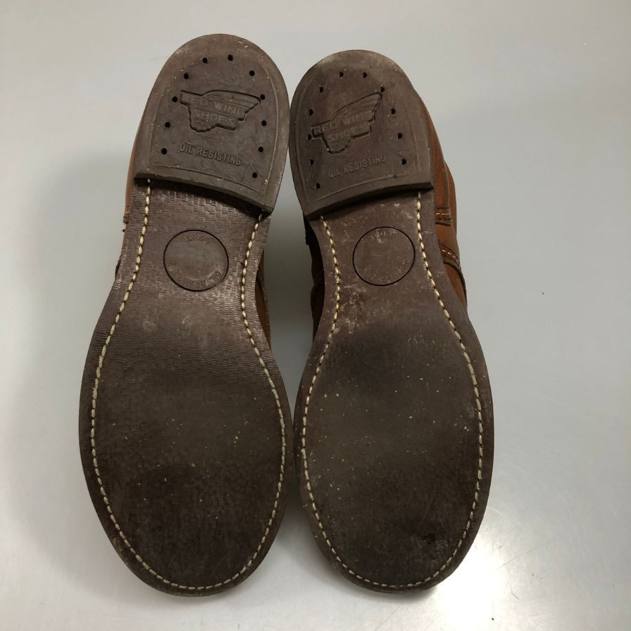 レッドウィング レザーブーツ クラシックモック 10ホール 8111 2010年 メンズ ライトブラウン サイズ9D REDWING 約27.0cm【AFD15-2】
