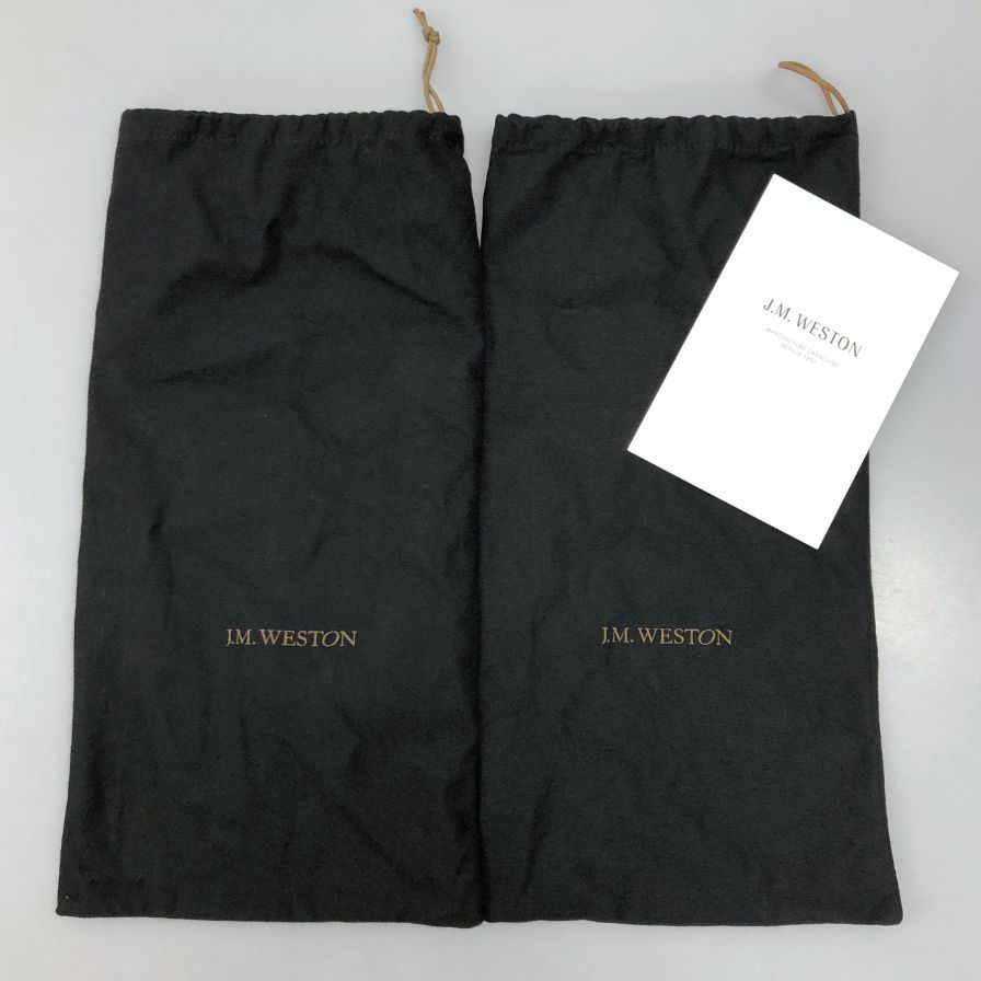 ジェイエムウエストン レザーシューズ ゴルフ 641 Uチップ グレインレザー サイズ7E ブラウン J.M. WESTON ビジネスシューズ 約25.5cm【LA】【中古】