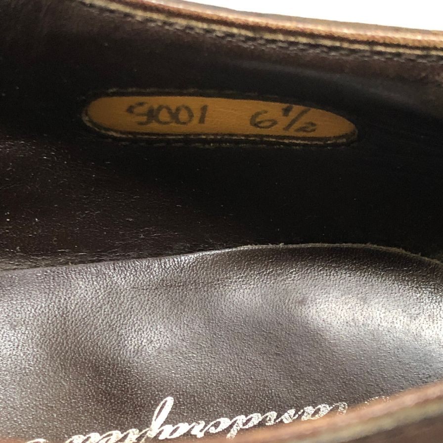 ビームス F Handcrafted Footwear レザーシューズ ダブルモンクストラップ メンズ サイズ6.5 ブラウン BEAMS F 約25.0cm【AFD2】