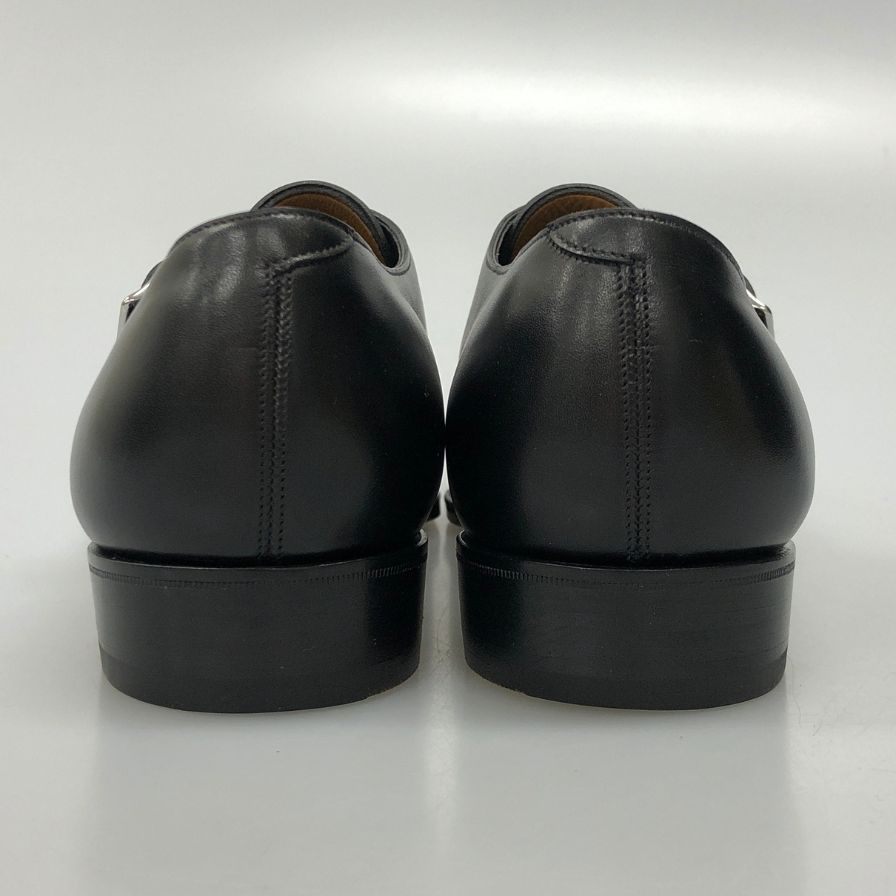 ガジアーノ＆ガーリング レザーシューズ サヴィル ストラップ Uチップ サイズUK8E ブラック GAZIANO&GIRLING ビジネスシューズ 約26.5cm【LA】【中古】