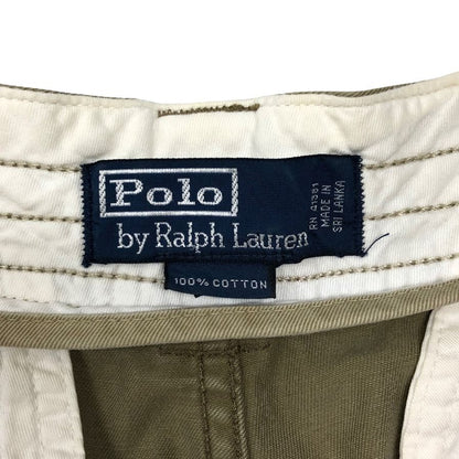 ポロラルフローレン ショートパンツ カーゴショーツ 90年代 ヴィンテージ コットン カーキ メンズ サイズL Polo Ralph Lauren【】