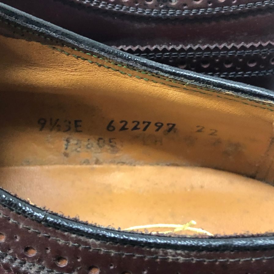 フローシャイム レザーシューズ LWB ケンム―ル インペリアル コードバン バーガンディ メンズ サイズ9.5EEE FLORSHEIM ビジネスシューズ 約27.5cm【LA】【中古】
