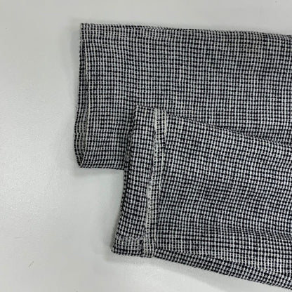 美品◆ラ ジョコンダ ショート丈 1Bジャケット 日本製 ラピーヌ社 レディース サイズ38 ブラック×ホワイト LA JOCONDE 【AFB42】