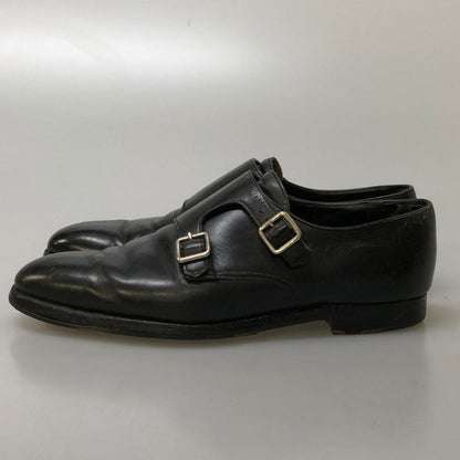 クロケット＆ジョーンズ レザーシューズ セイモア ダブルモンク ブラック サイズUK6.5D CROCKETT&JONES 約25.0cm【PTM5】