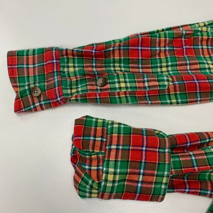 美品◆ポロ ラルフローレン ボタンダウンシャツ 90s チェック柄 メンズ サイズ表記なし Polo Ralph Lauren 【AFB9】