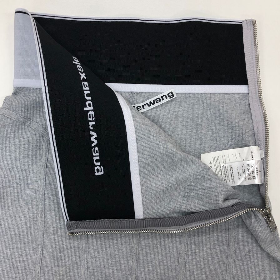 alexanderwang グレー タイトスカート　xs アレキサンダーワン タイトスカート サイドジップ グレー