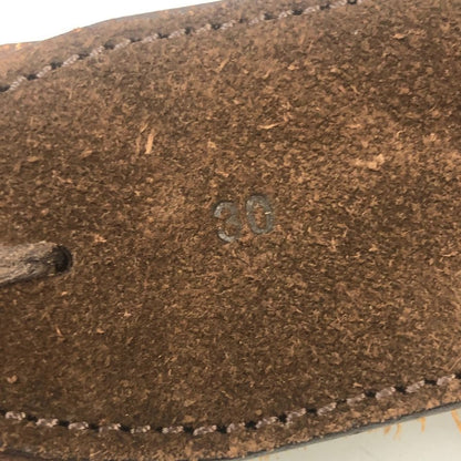 ビズビム ヴィズヴィム スエード ザーベルト サイズ30 ブラウン visvim【AFI19】