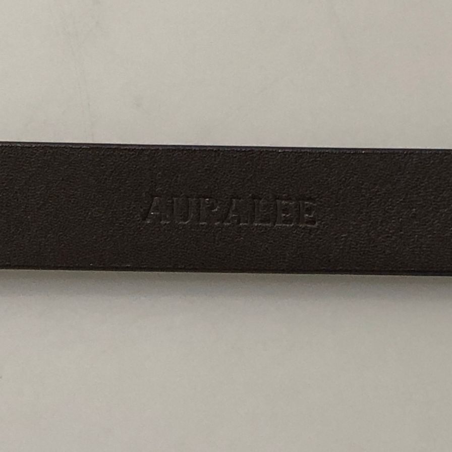 オーラリー レザー ナローベルト  スライドバックル  レディース ブラウン  AURALEE【AFI14】