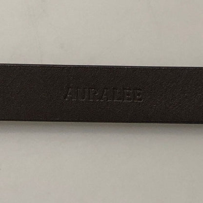 オーラリー レザー ナローベルト  スライドバックル  レディース ブラウン  AURALEE【AFI14】