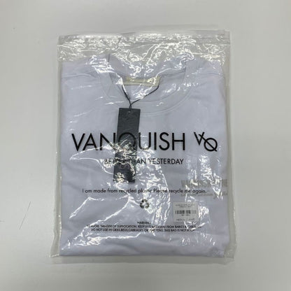 新品同様◆ヴァンキッシュフィットネス 半袖Tシャツ ホワイト メンズ サイズM VANQUISH FITNESS 【AFB34】