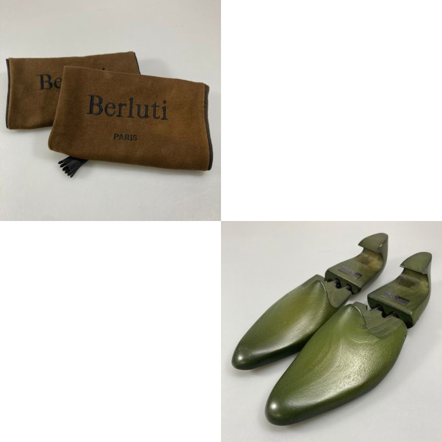 ベルルッティ レザーシューズ スクエアトゥ メンズ サイズ6相当 ブラウン系 BERLUTI ビジネスシューズ 約25.0cm【LA】【中古】