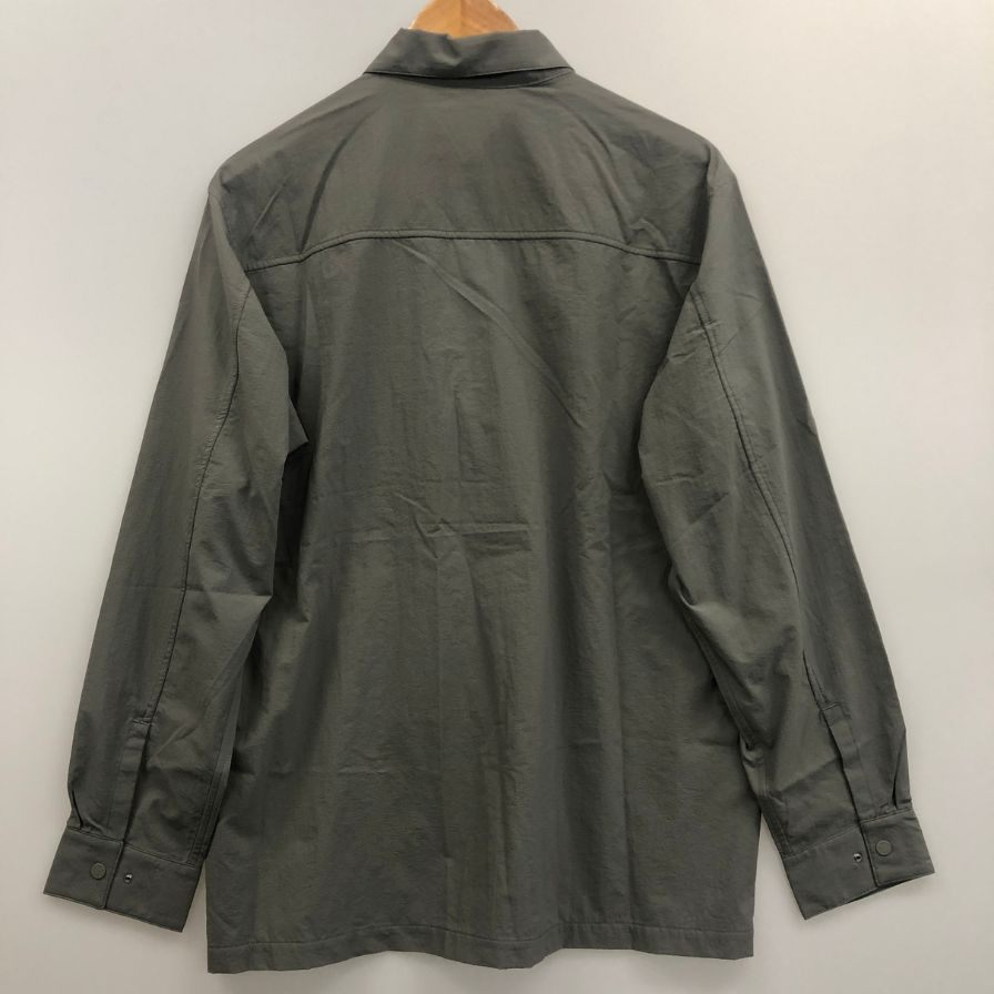 極美品◆ノースフェイス NR12601 ハイカーズシャツ メンズ グレー サイズM THE NORTH FACE 【AFB43】