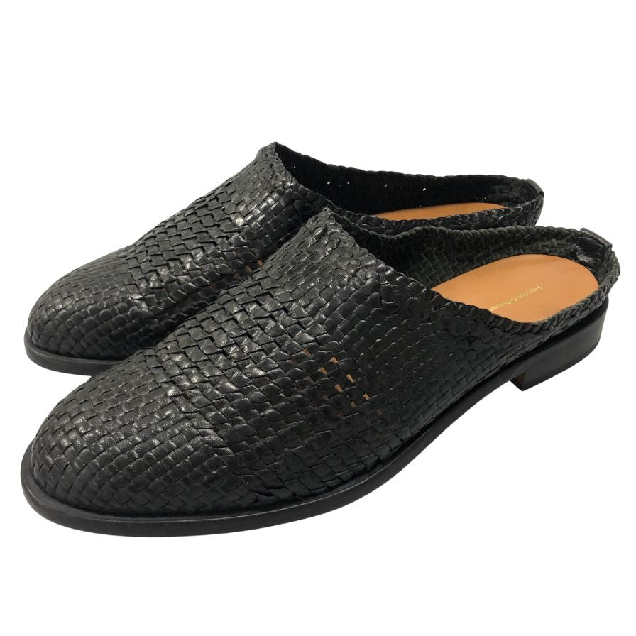 エンダースキーマ  レザースリッポン  nc-s-hmm ブラック メンズ サイズ4  Hender Scheme 約23.0cm【AFD4】