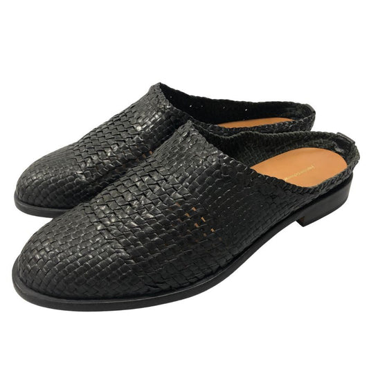 エンダースキーマ  レザースリッポン  nc-s-hmm ブラック メンズ サイズ4  Hender Scheme 約23.0cm【AFD4】