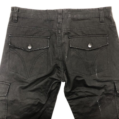 コムデギャルソン オム カーゴパンツ ブラック メンズ サイズ2 COMME des GARCONS HOMME 【AFB12】