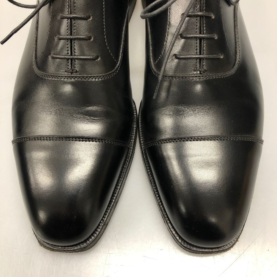 クロケット&ジョーンズ オードリー レザーシューズ 9447 ストレートチップ 337ラスト サイズ7D メンズ ブラック CROCKETT&JONES AUDLEY ビジネスシューズ 約25.5cm【LA】【中古】