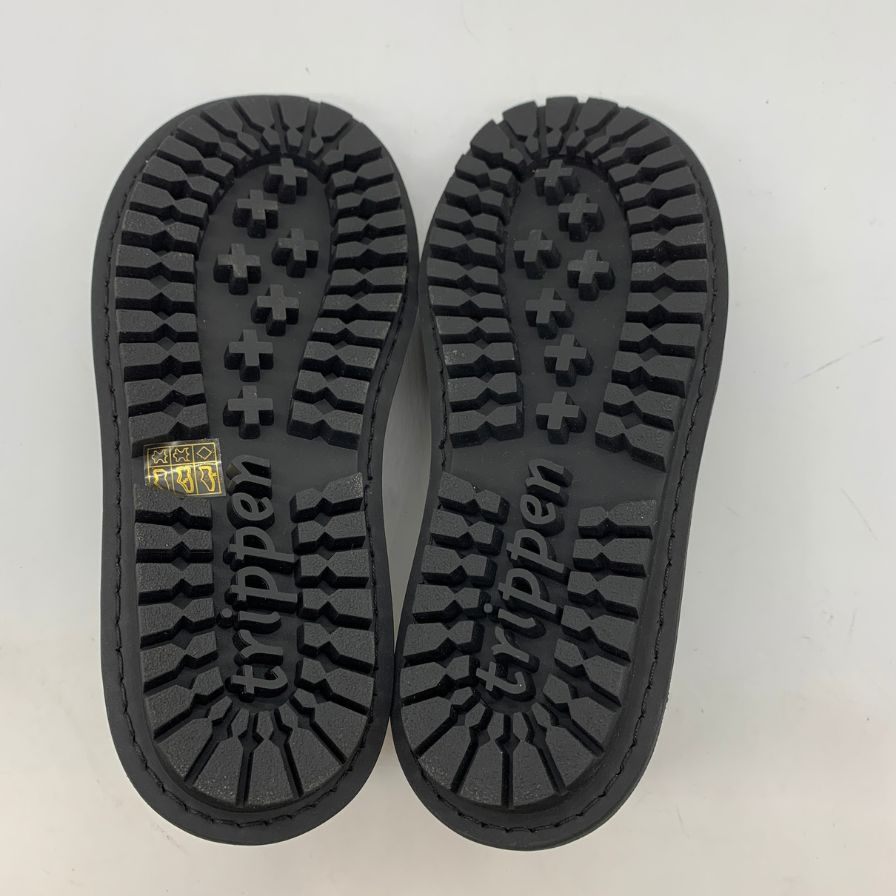 トリッペン ハーフェル レザーシューズ ブラック サイズ39 メンズ TRIPPEN 約25.0cm【AFD15】